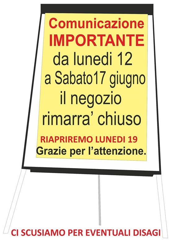 comunicazione di  servizio